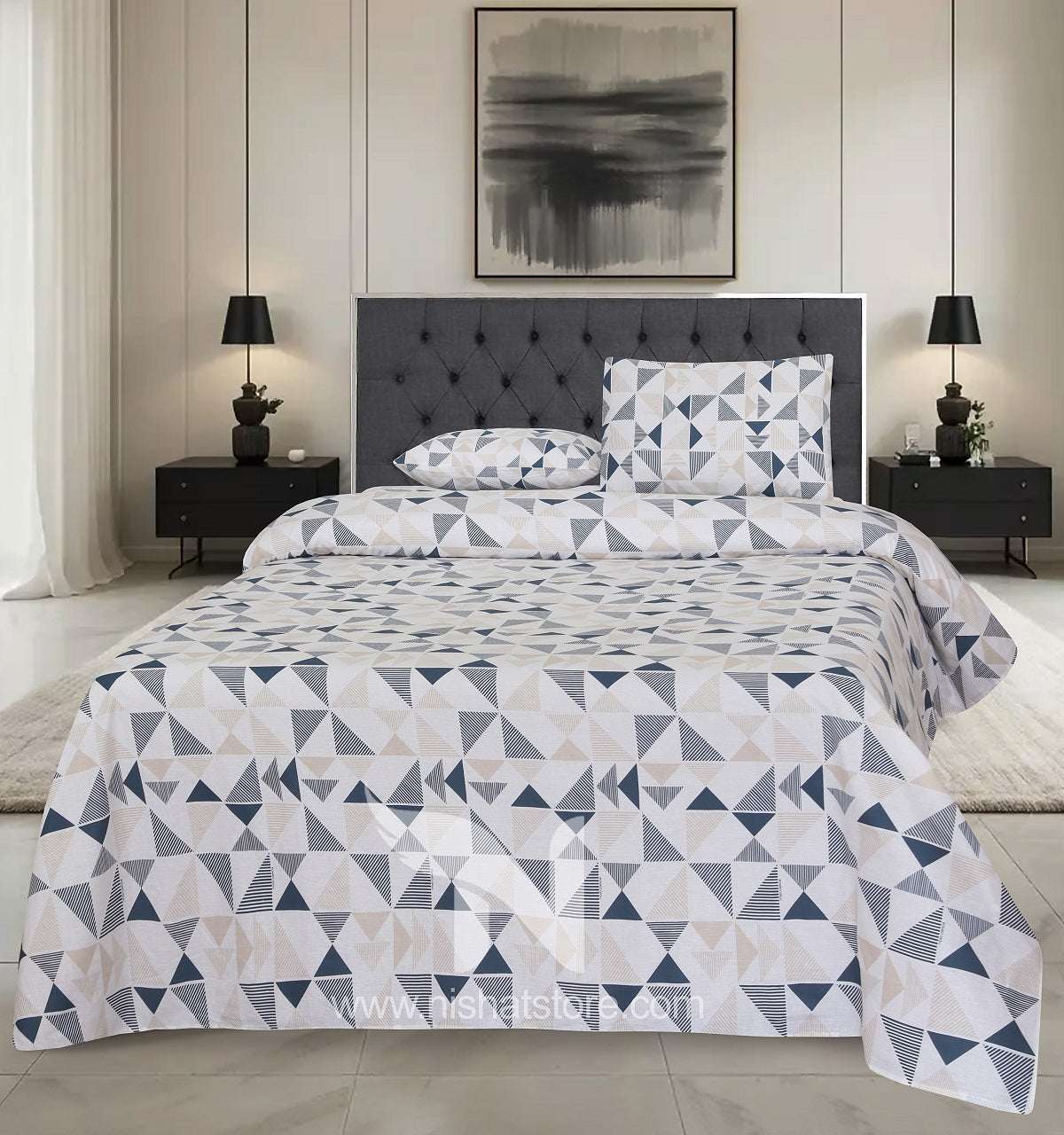 Double Bed Sheet Design NC-C 7172 - Nishat Creative Store