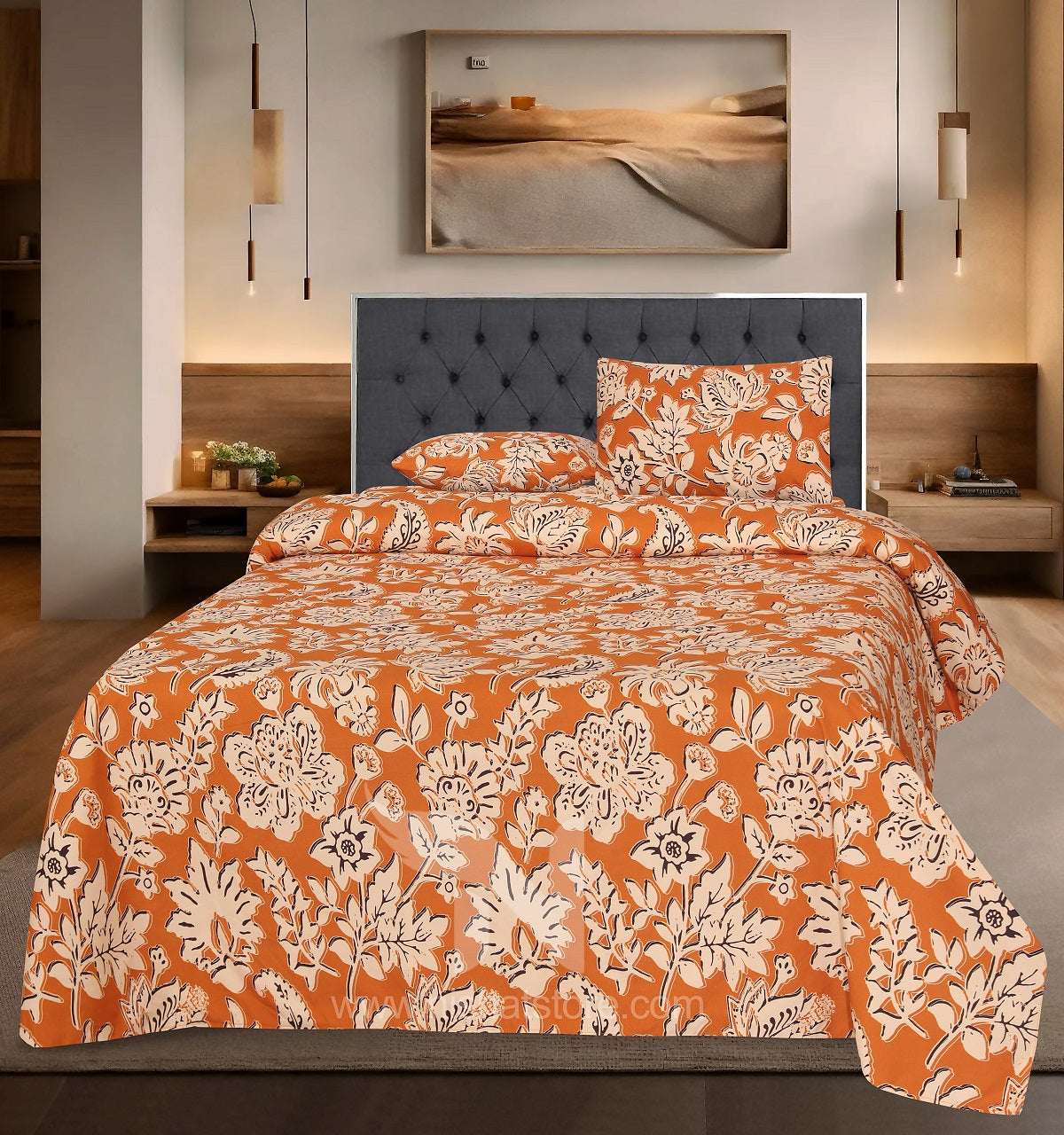 Double Bed Sheet Design NC-C 7176 - Nishat Creative Store