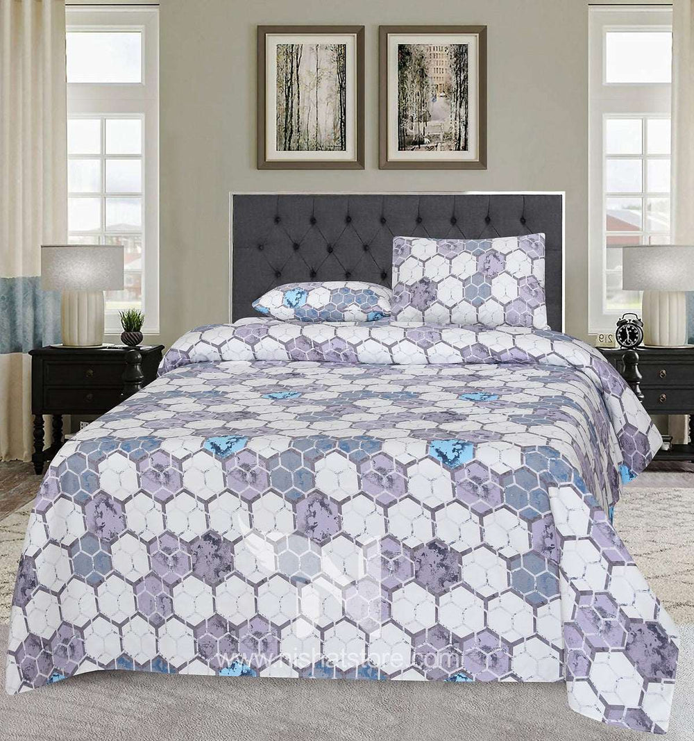 Double Bed Sheet Design NC-C 7177 - Nishat Creative Store