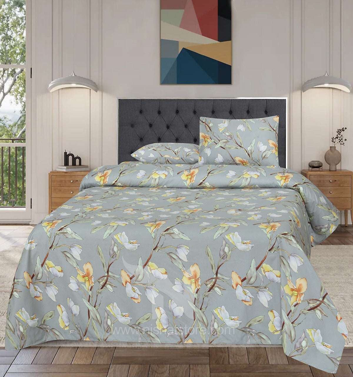 Double Bed Sheet Design NC-C 7185 - Nishat Creative Store