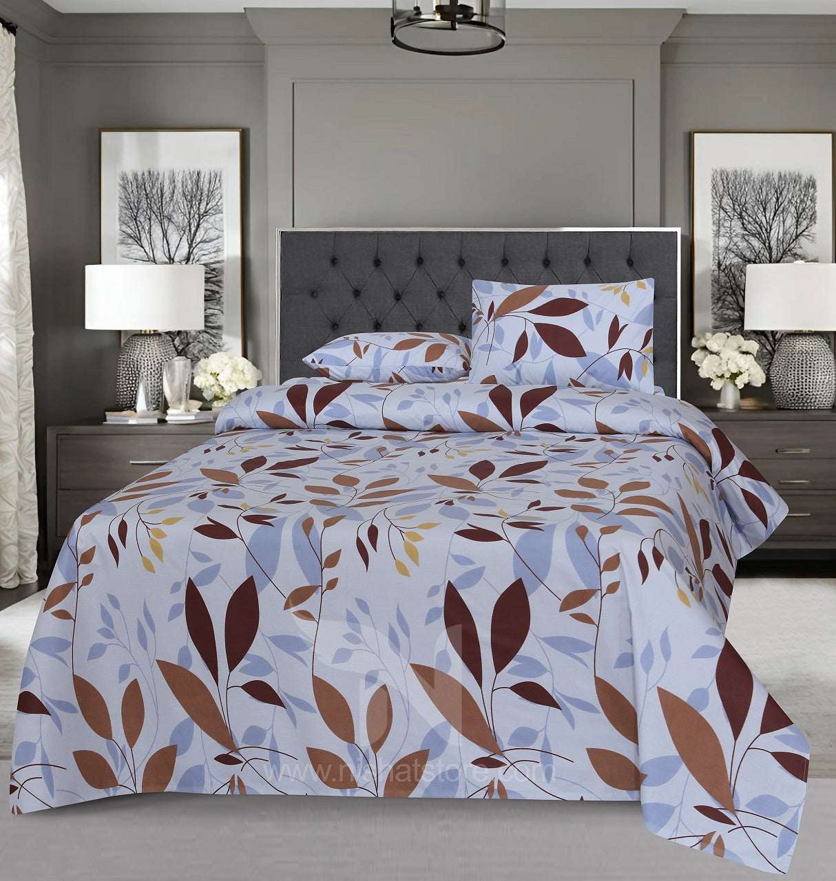 Double Bed Sheet Design NC-C 7283 - Nishat Creative Store