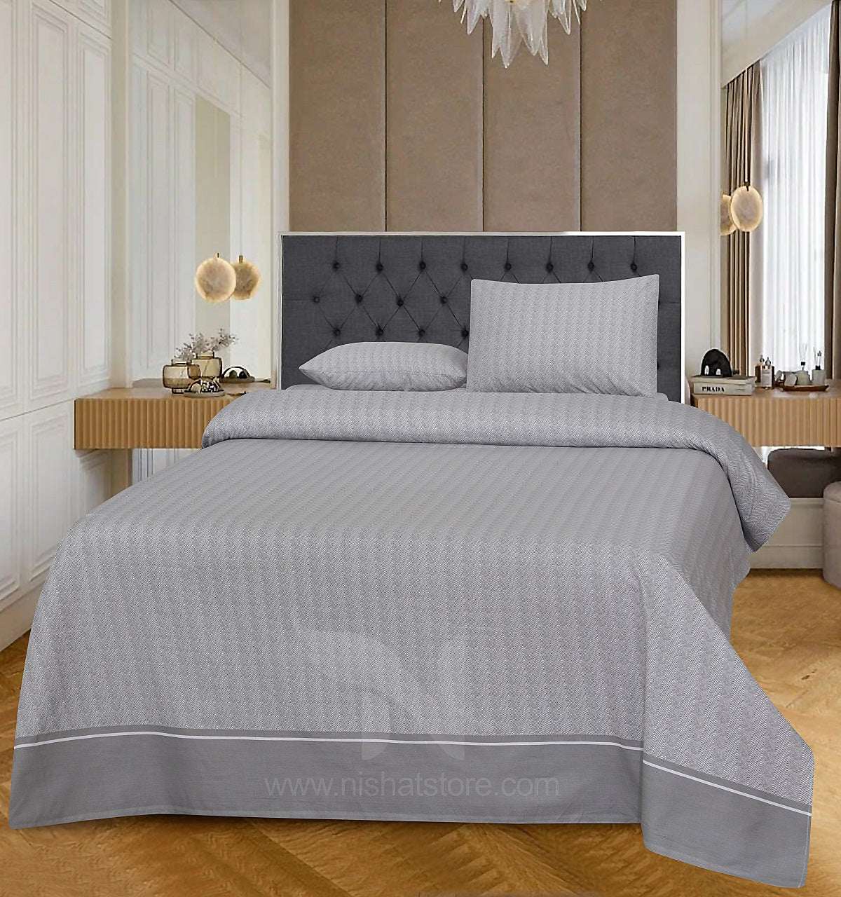 Double Bed Sheet Design NC-C 7302 - Nishat Creative Store
