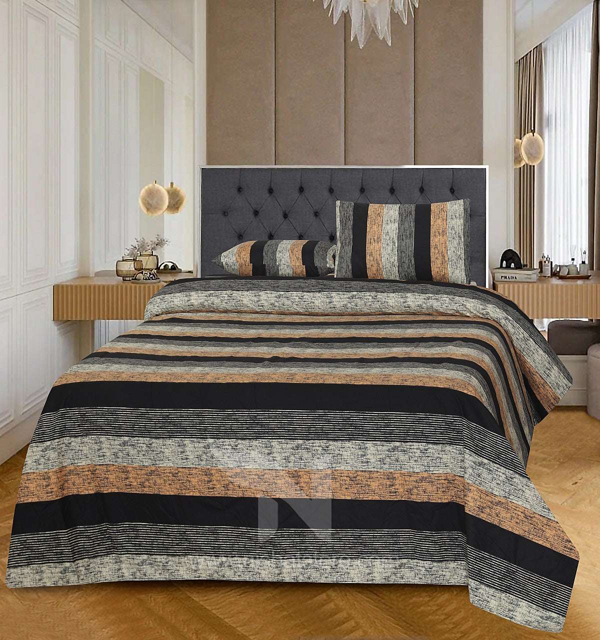 Double Bed Sheet Design NC-C 7319 - Nishat Creative Store