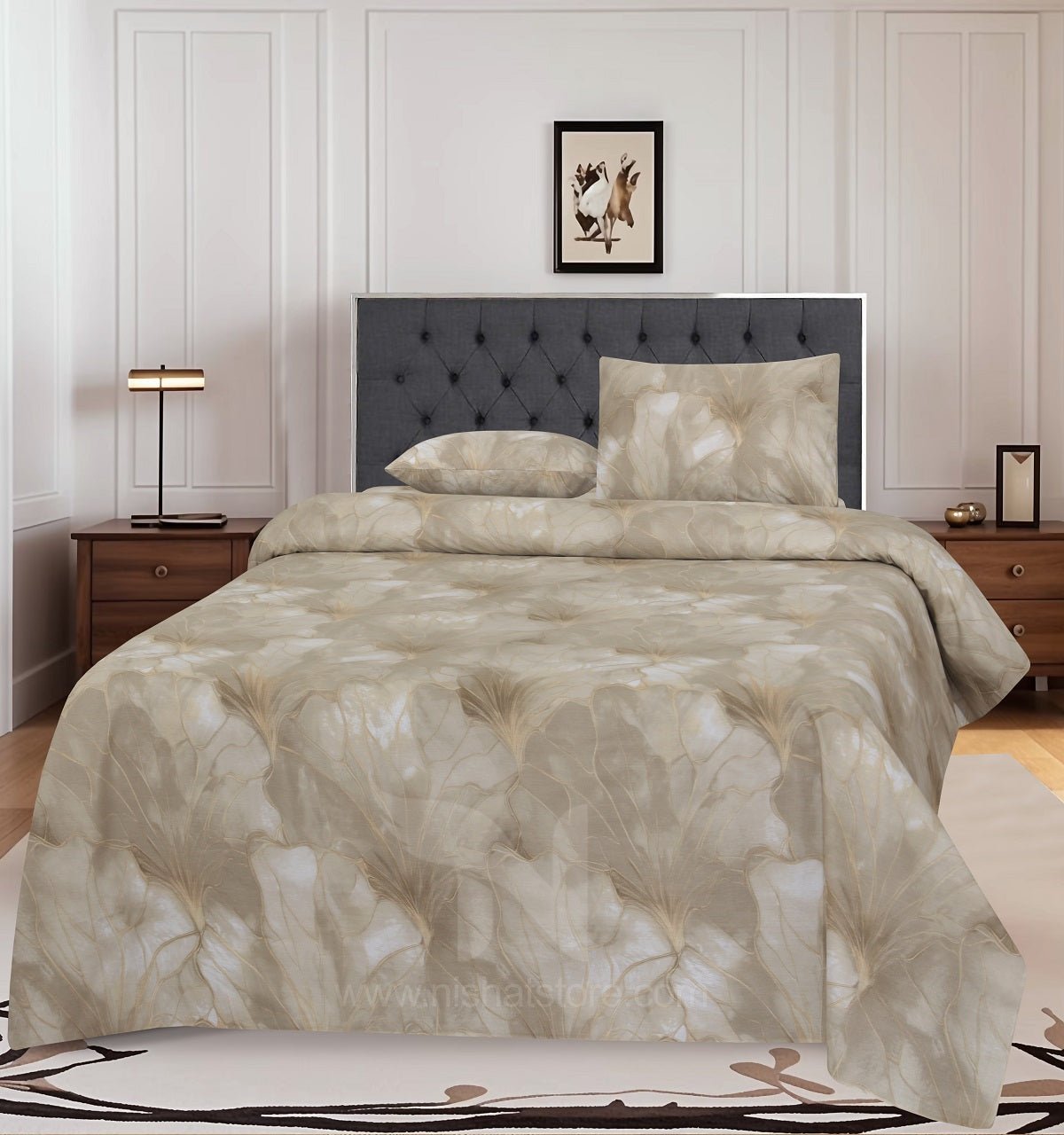 Double Bed Sheet Design NC-C 7327 - Nishat Creative Store