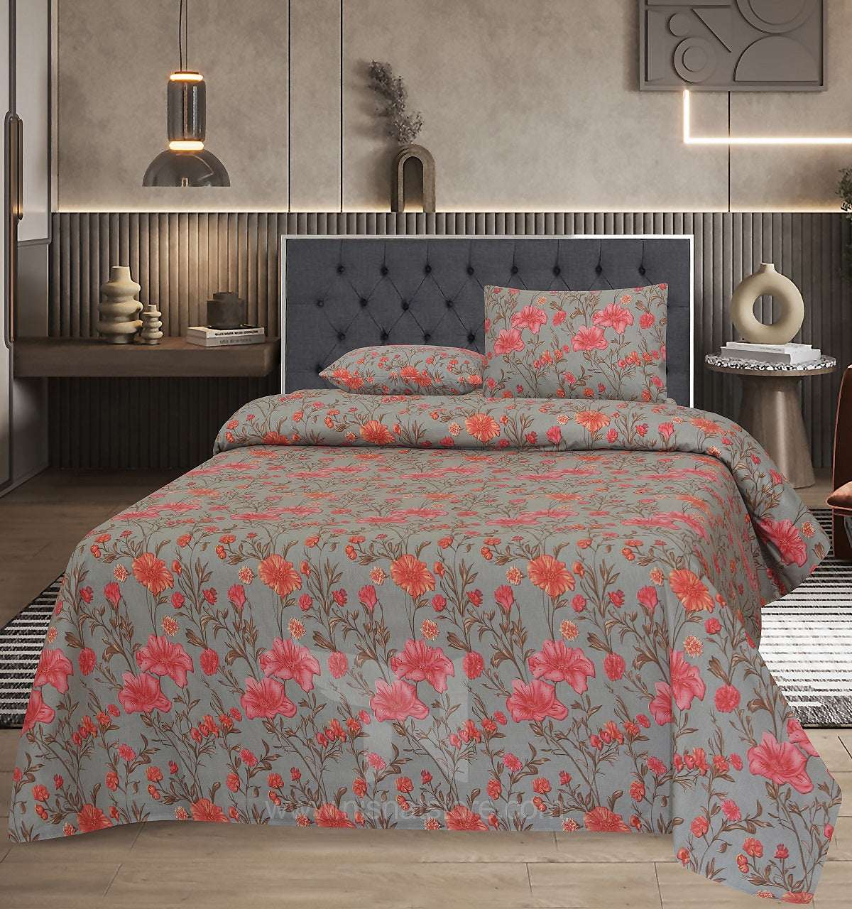 Double Bed Sheet Design NC-D 7148 - Nishat Creative Store