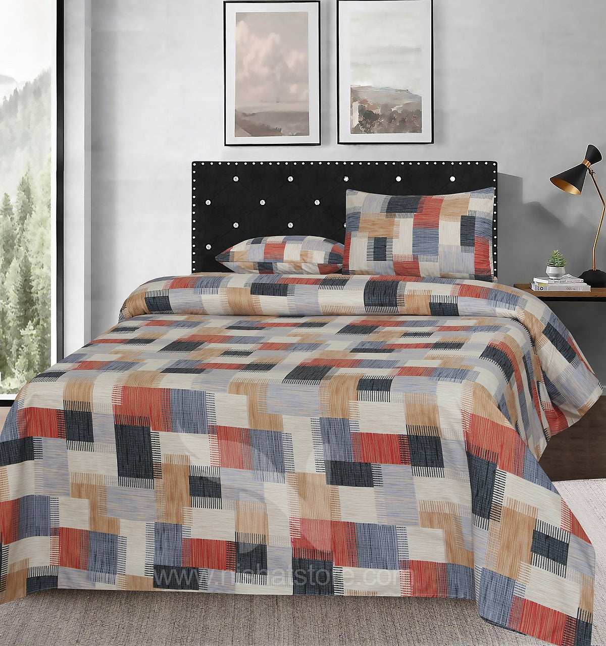 Double Bed Sheet Design NC-M 6056 - Nishat Creative Store