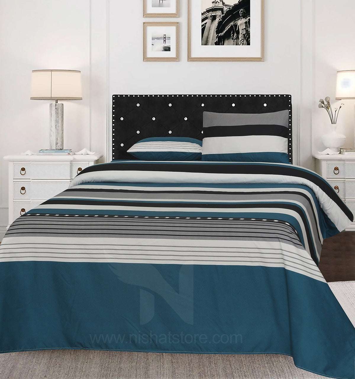 Double Bed Sheet Design NC-M 6058 - Nishat Creative Store