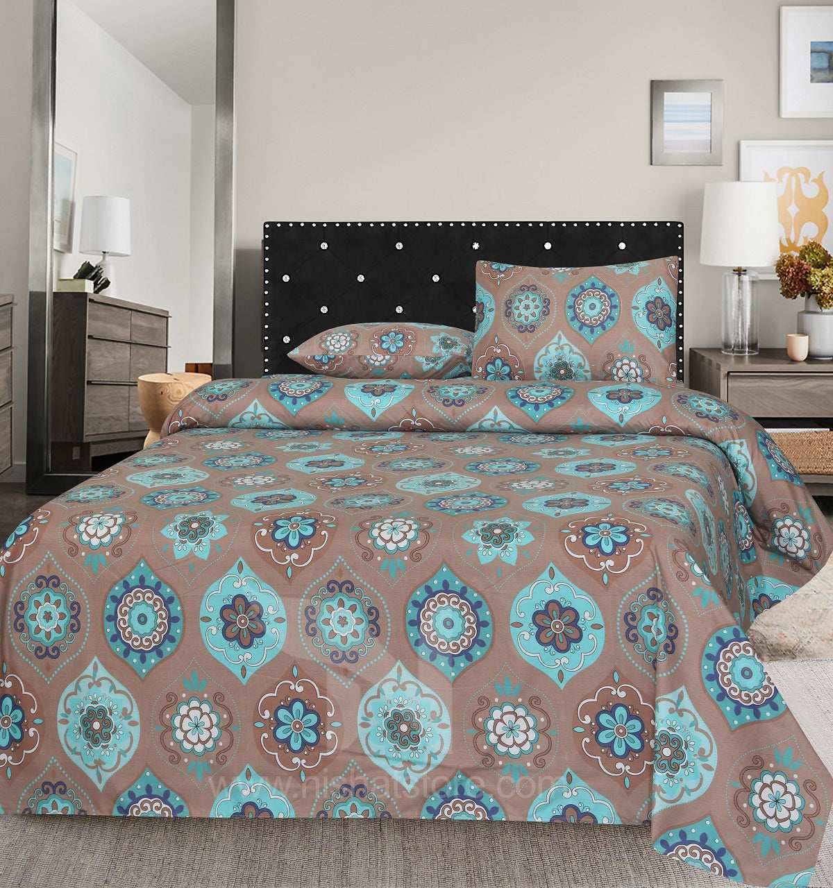 Double Bed Sheet Design NC-M 6099 - Nishat Creative Store