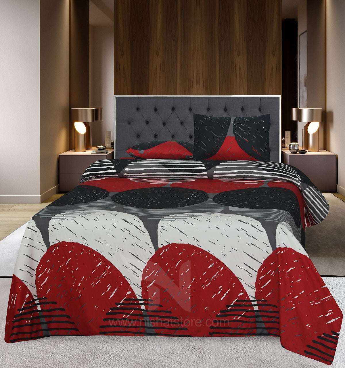 Double Bed Sheet Design NC-M 7072 - Nishat Creative Store