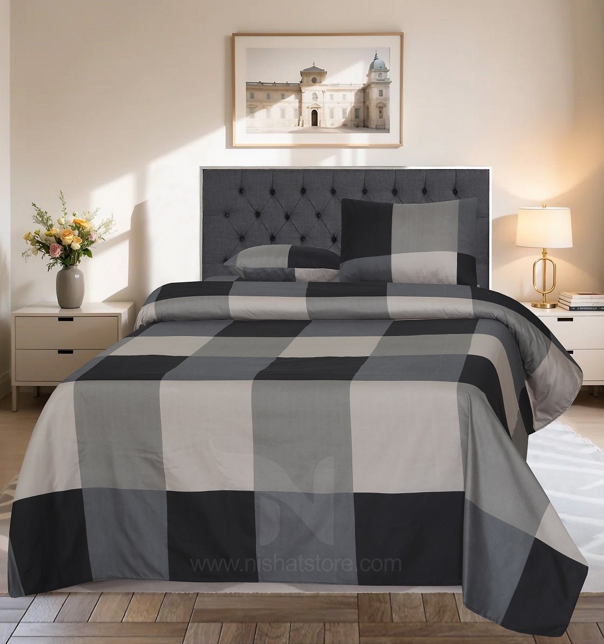 Double Bed Sheet Design NC-M 7207 - Nishat Creative Store