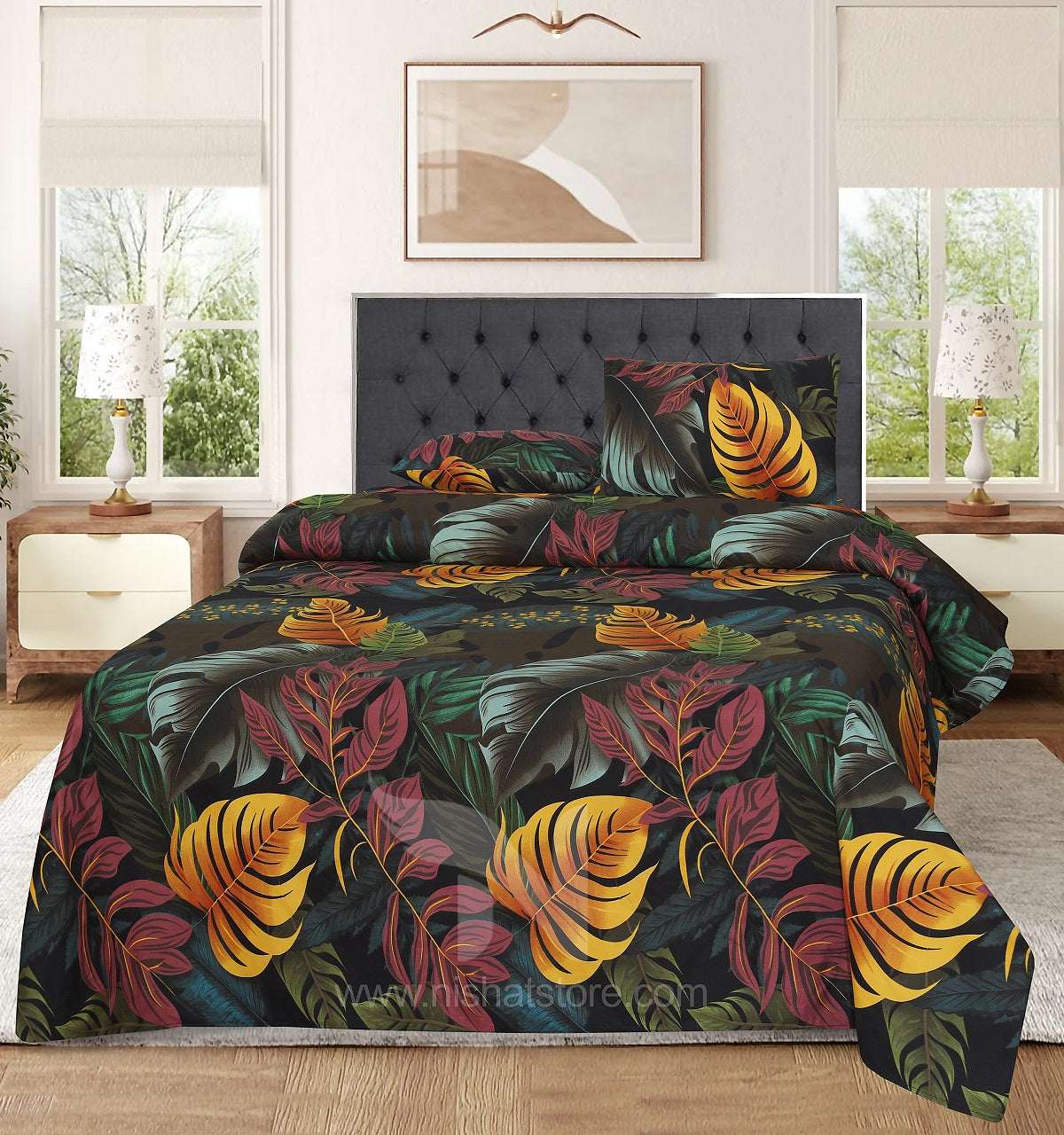 Double Bed Sheet Design NC-M 7214 - Nishat Creative Store