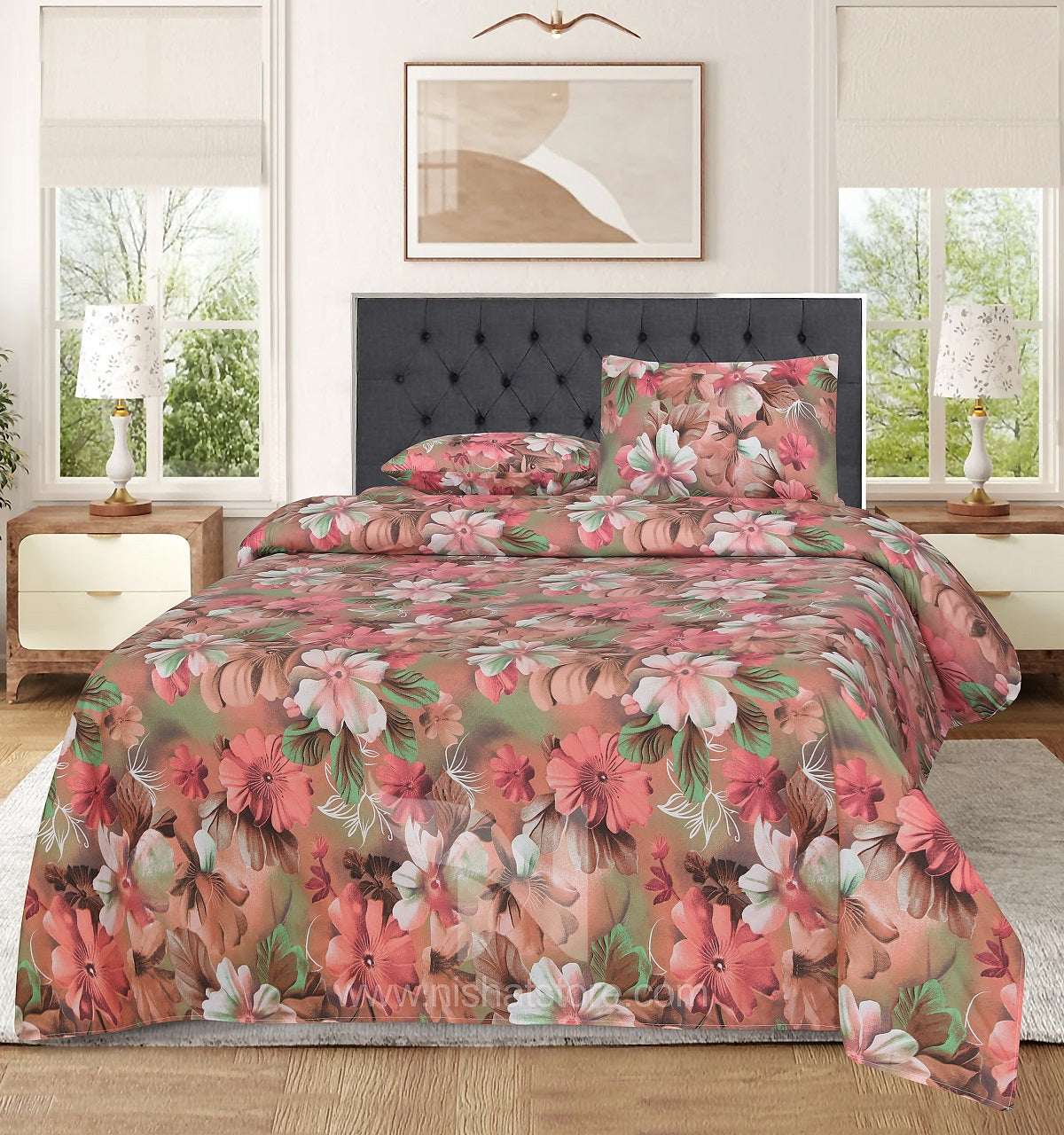 Double Bed Sheet Design NC-M 7215 - Nishat Creative Store