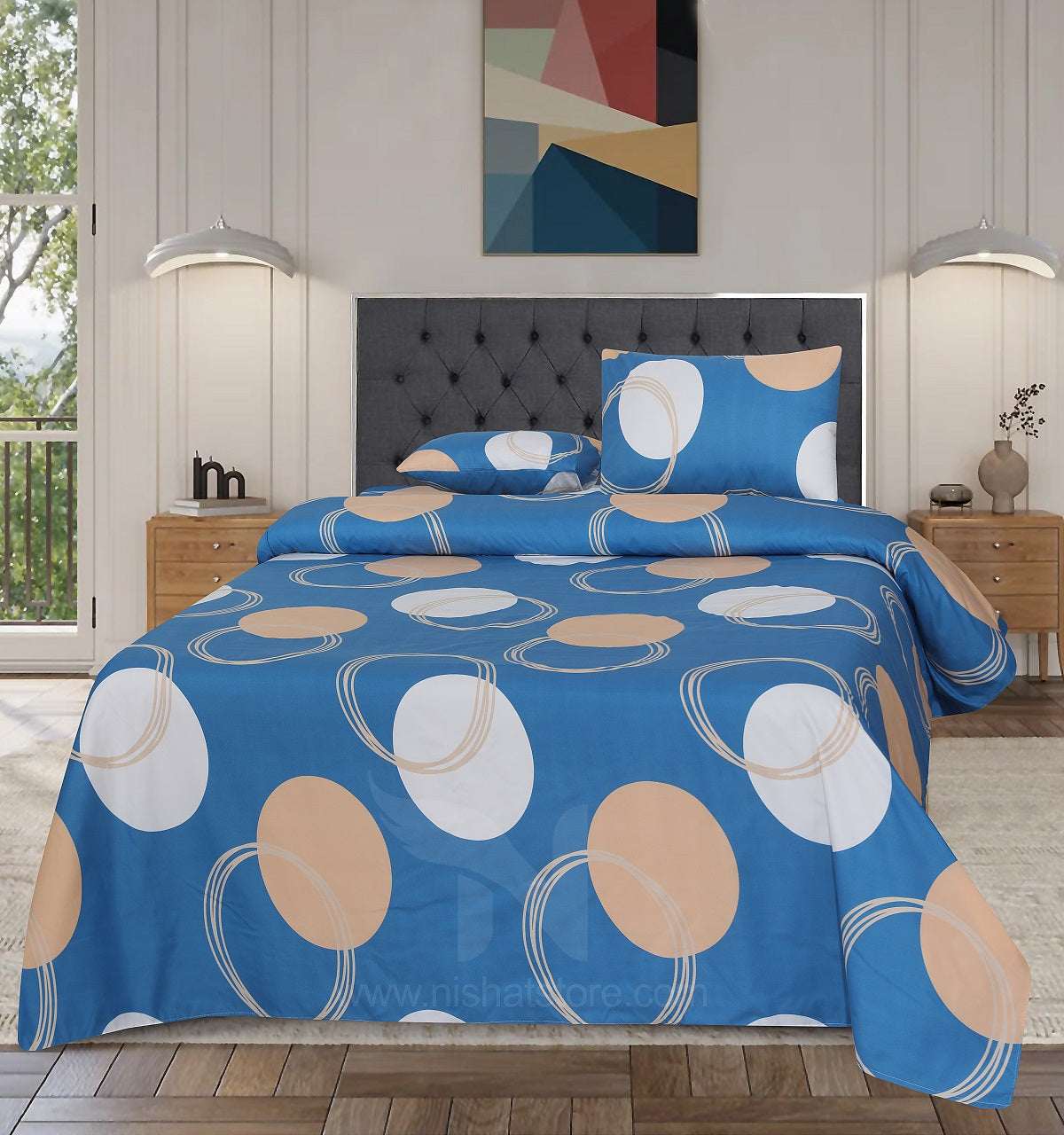 Double Bed Sheet Design NC-M 7247 - Nishat Creative Store