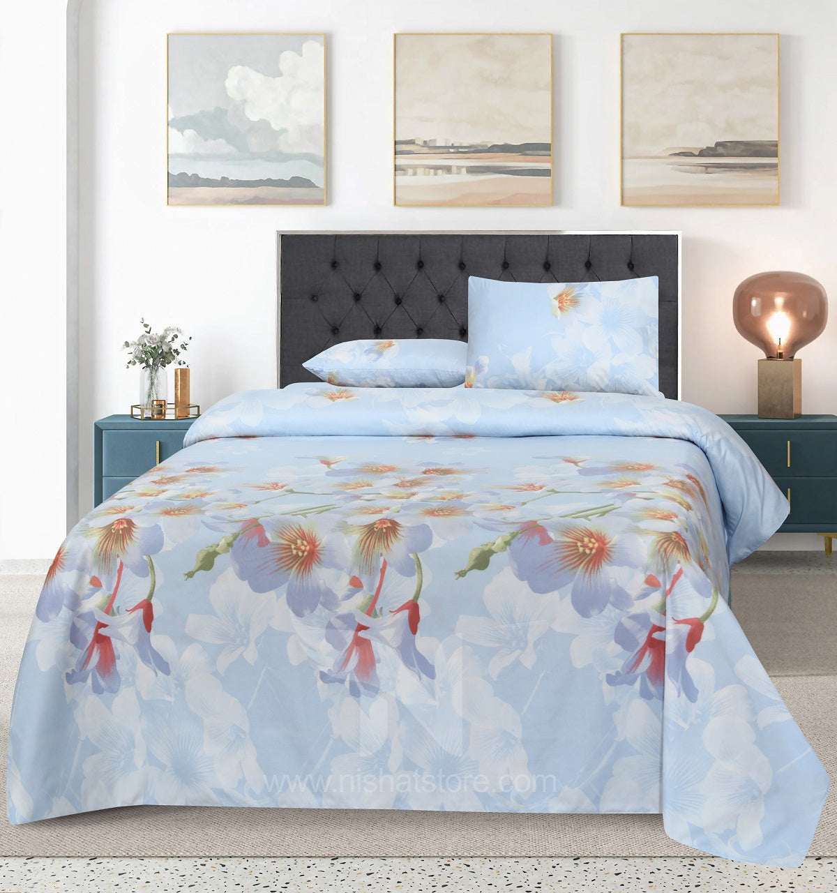 Double Bed Sheet Design NC-M 7254 - Nishat Creative Store