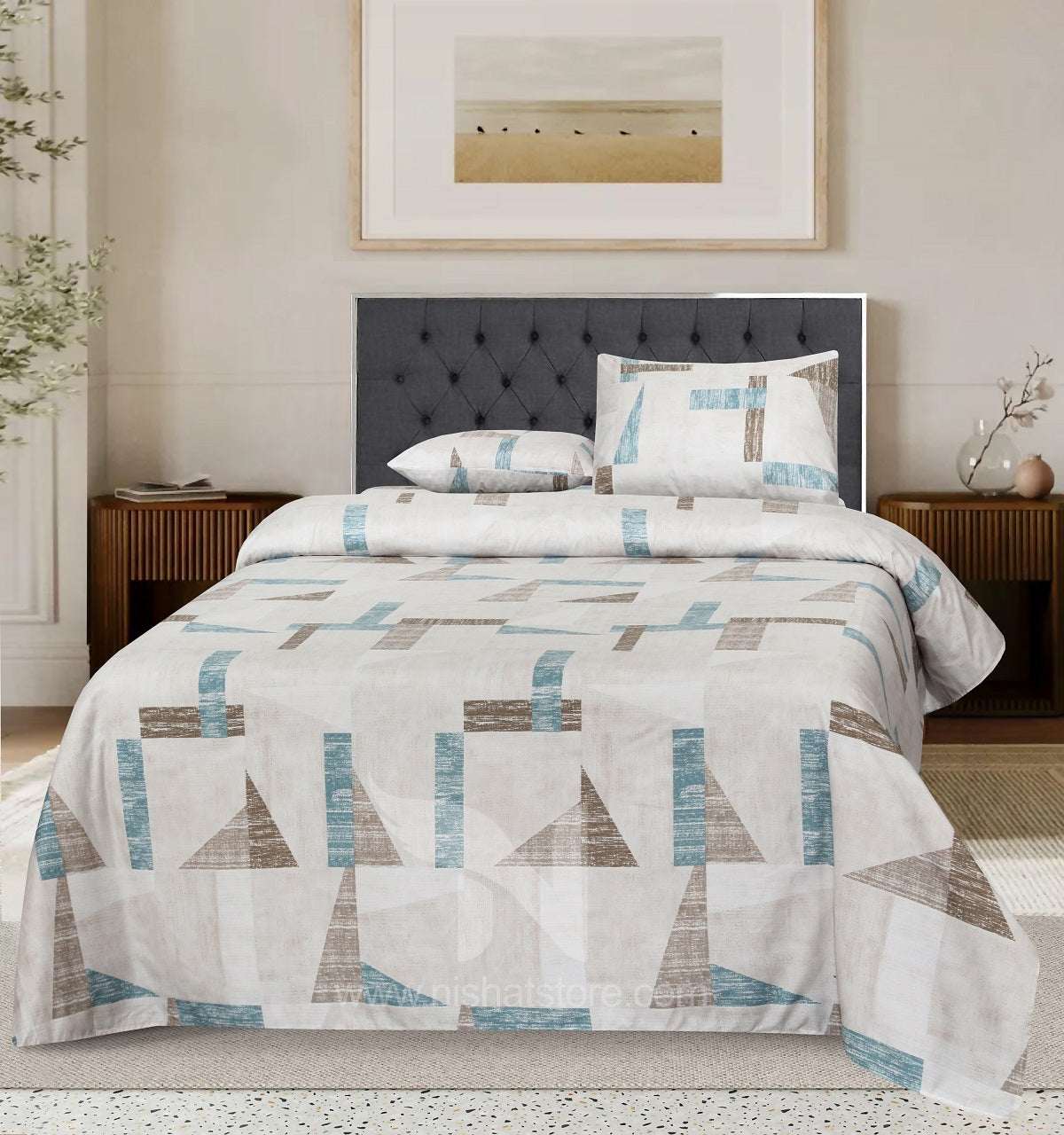 Double Bed Sheet Design NC-M 7258 - Nishat Creative Store