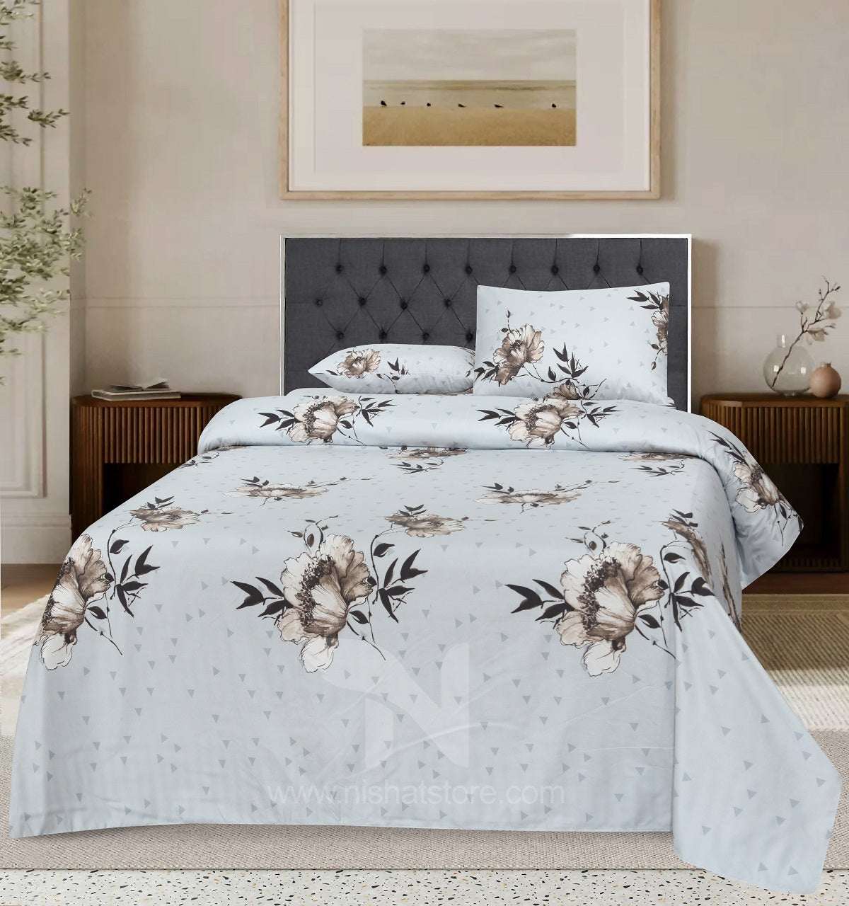 Double Bed Sheet Design NC-M 7259 - Nishat Creative Store