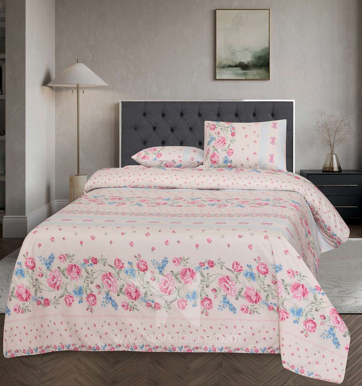 Double Bed Sheet Design NC-M 7356 - Nishat Creative Store