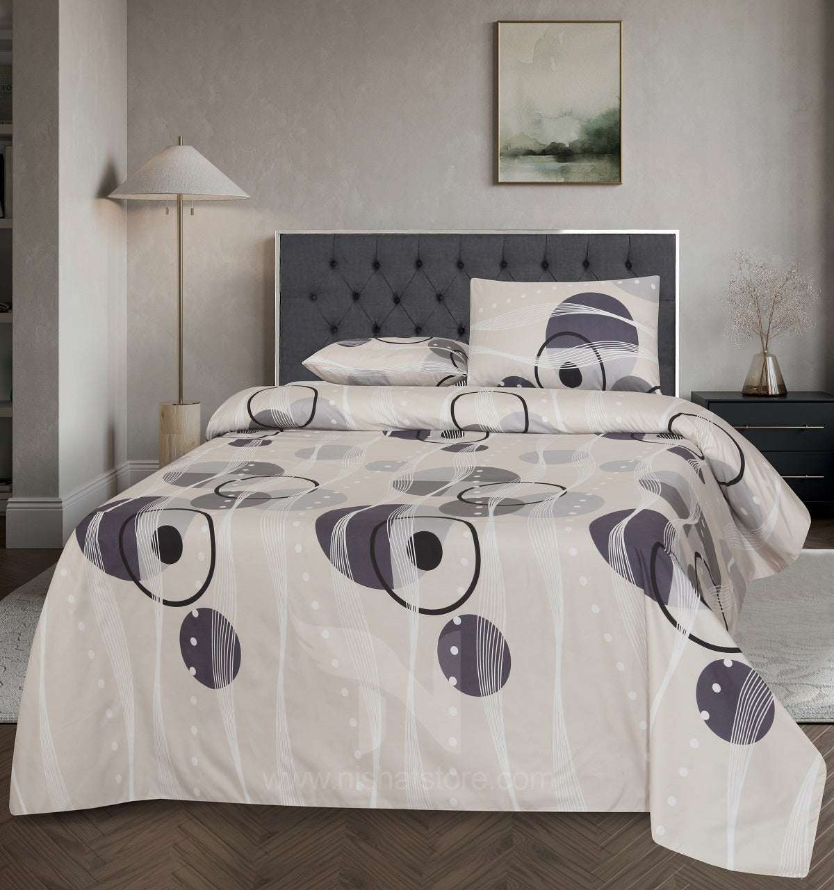 Double Bed Sheet Design NC-M 7358 - Nishat Creative Store