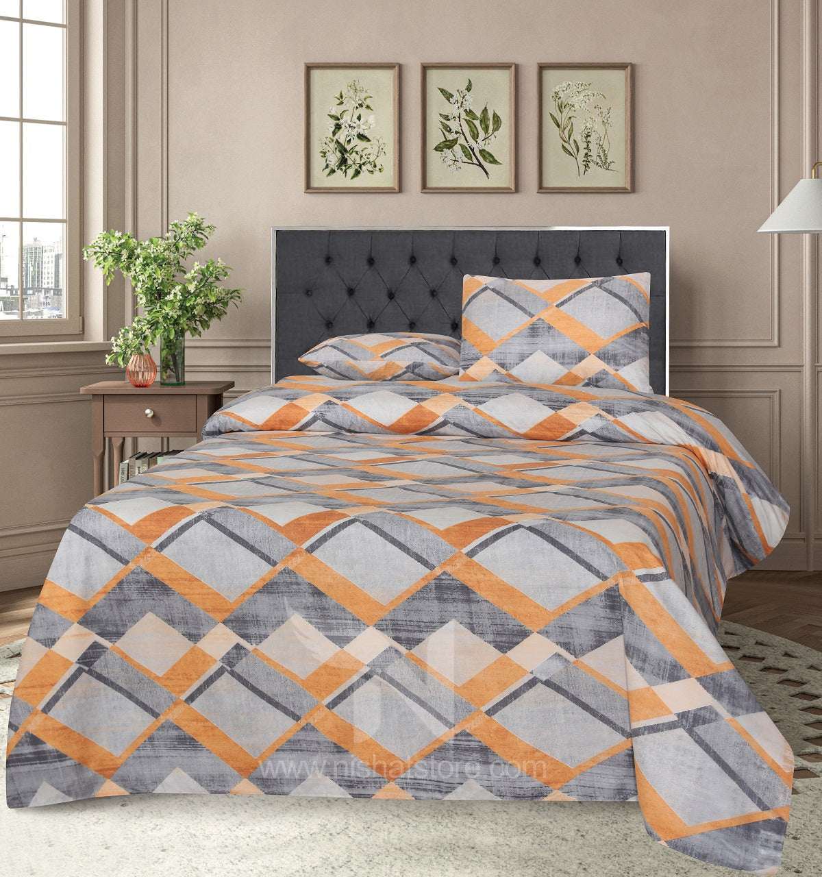 Double Bed Sheet Design NC-M 7364 - Nishat Creative Store