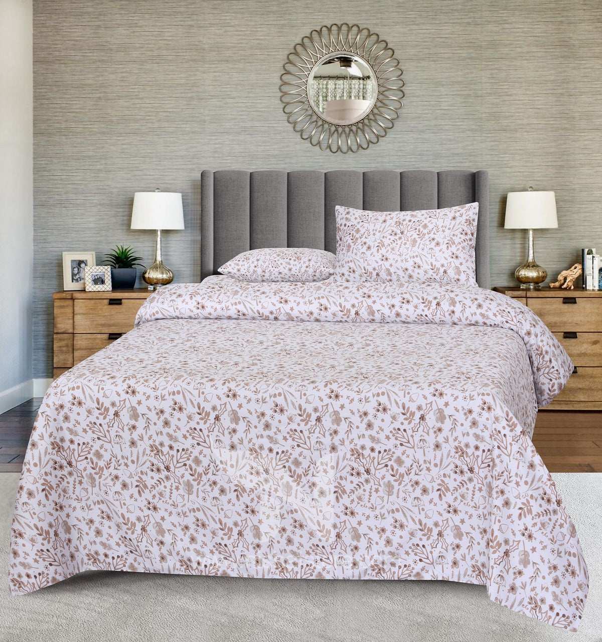 Double Bed Sheet Design NC-S 7046 - Nishat Creative Store