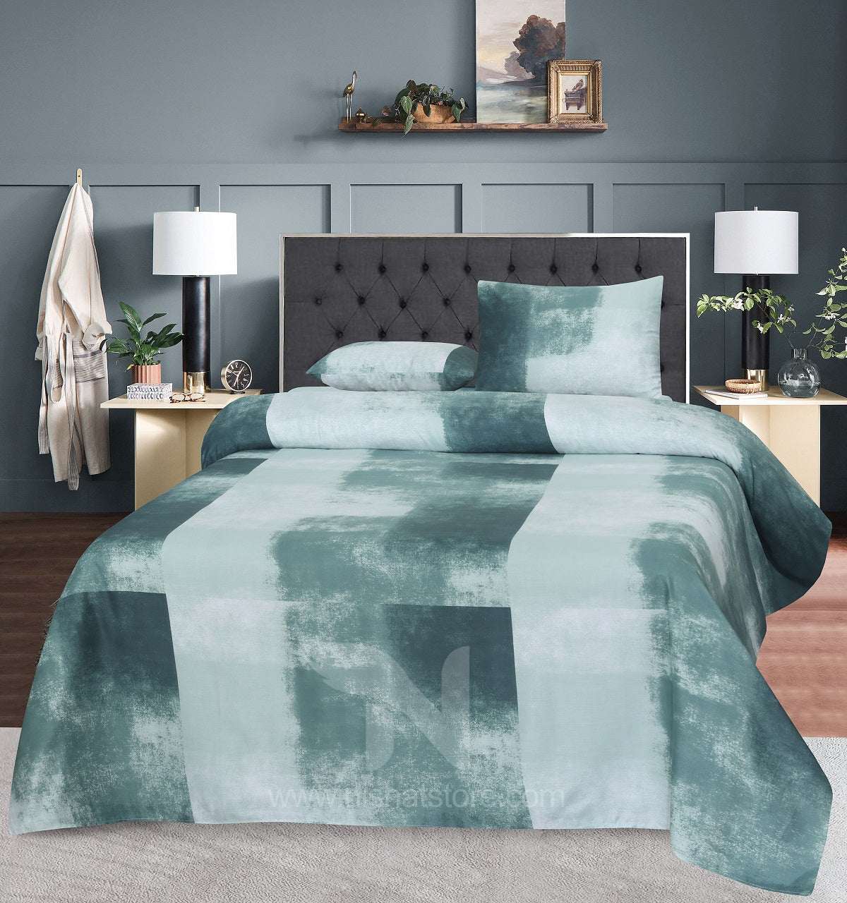 Double Bed Sheet Design NC-S 7056 - Nishat Creative Store