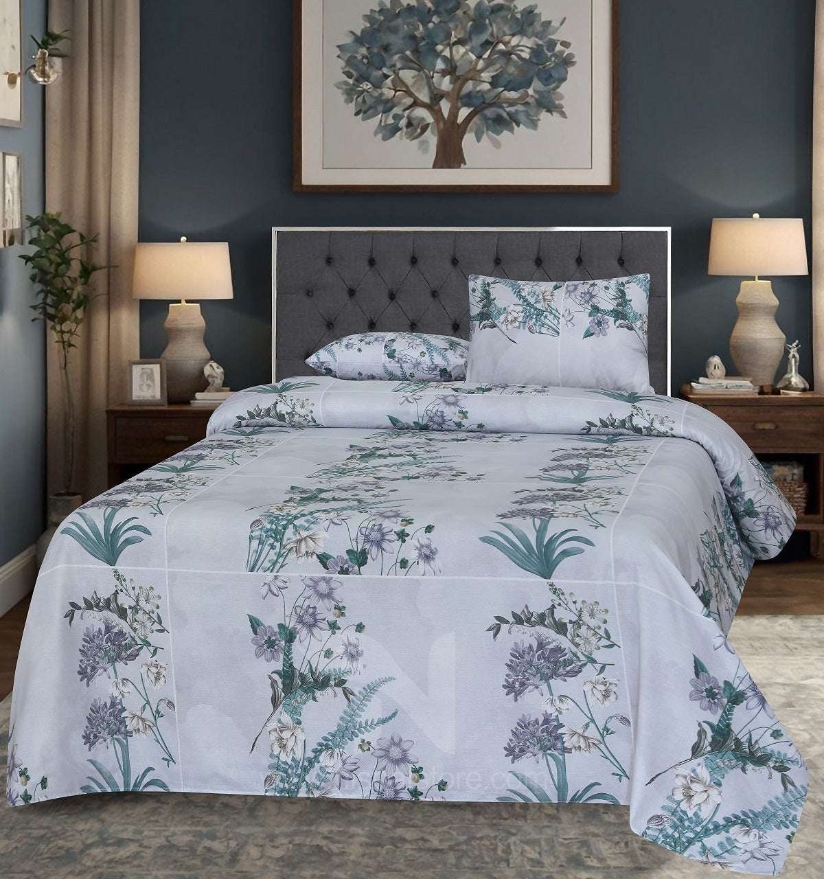 Double Bed Sheet Design NC-S 7097 - Nishat Creative Store