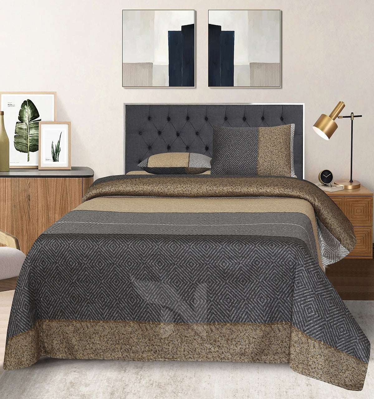 Double Bed Sheet Design NC-S 7225 - Nishat Creative Store