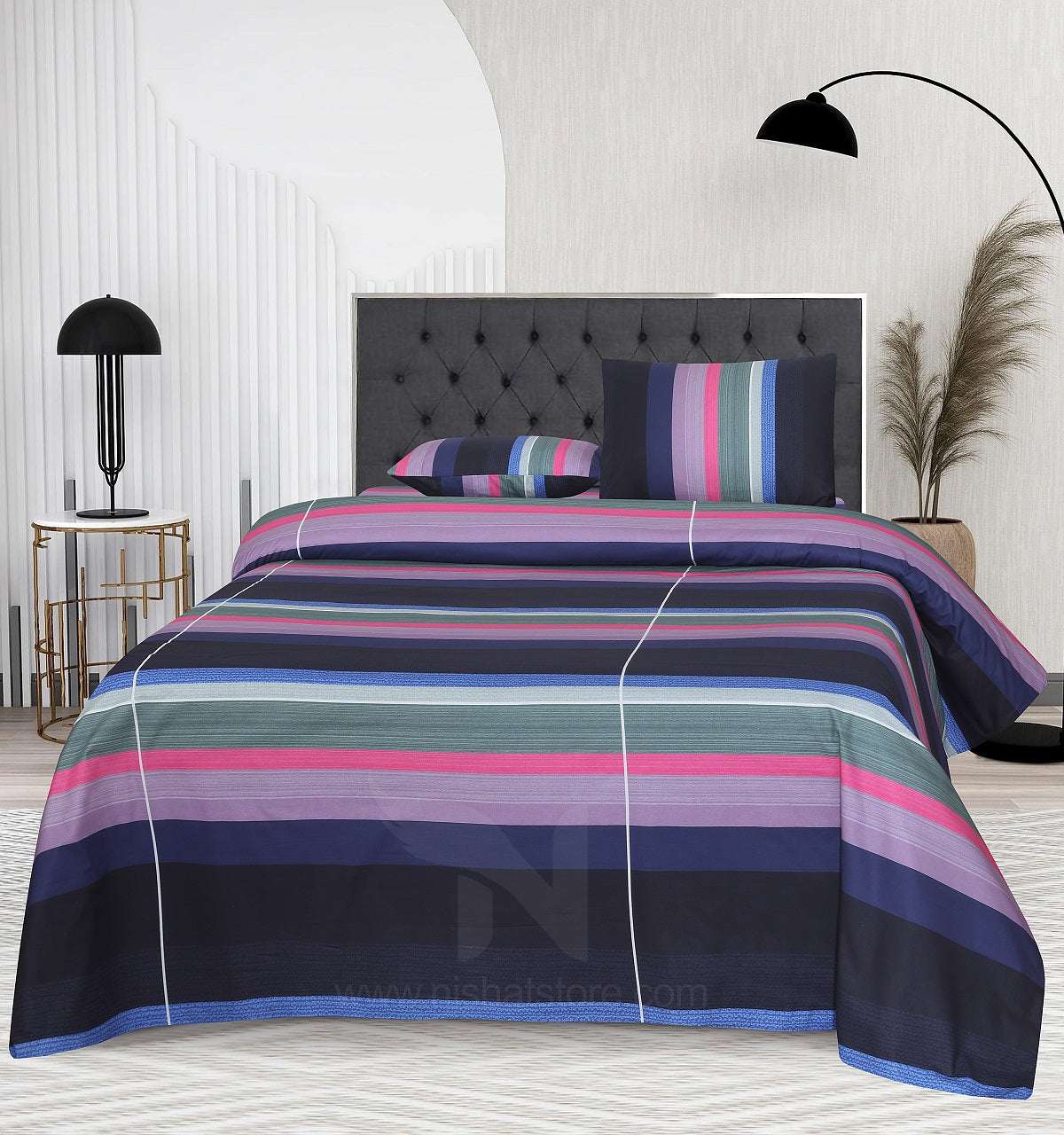 Double Bed Sheet Design NC-S 7226 - Nishat Creative Store