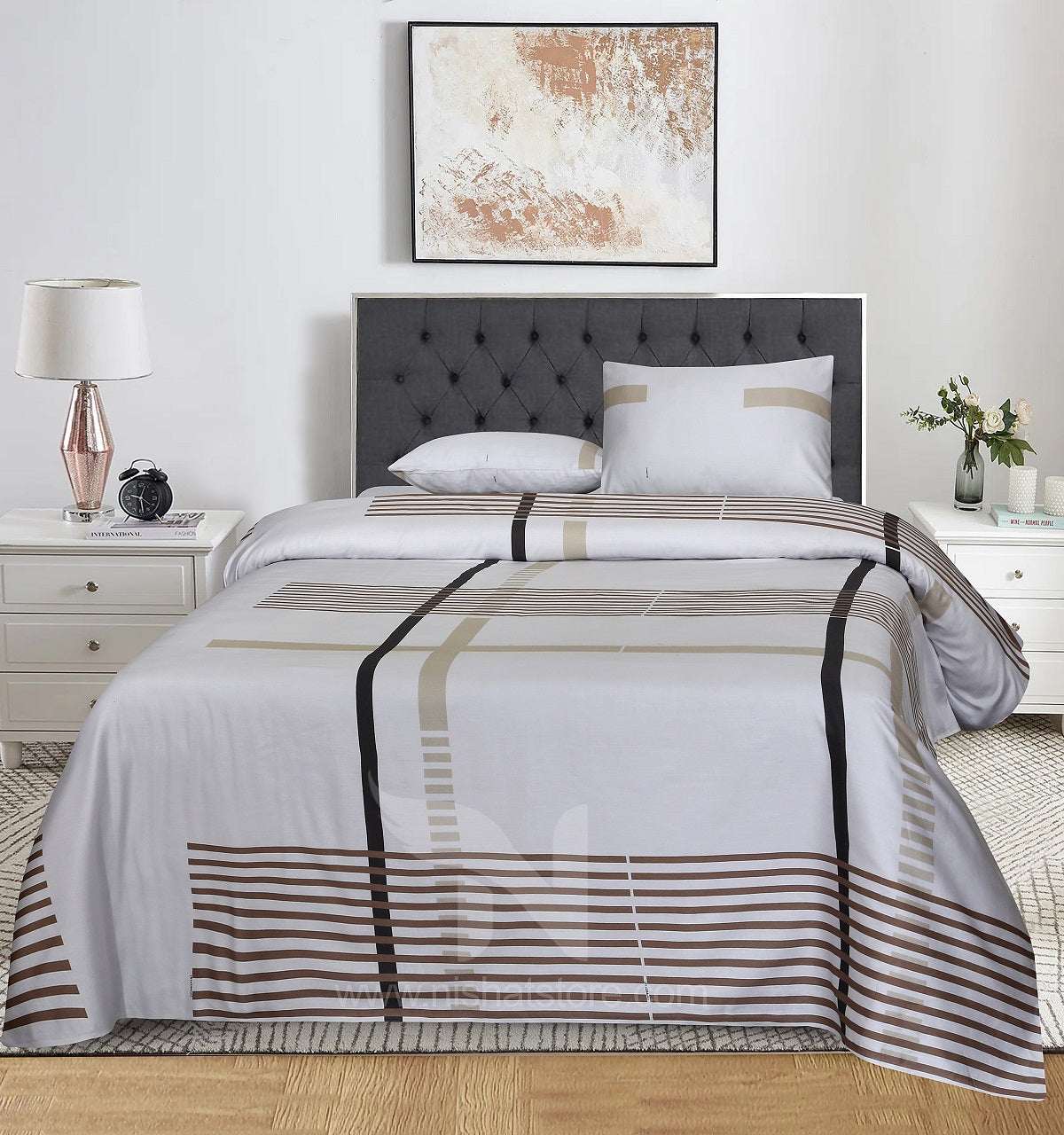 Double Bed Sheet Design NC-S 7233 - Nishat Creative Store