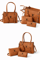 Elegant 3-Piece Brown Handbag Set - Nishat Creative Store