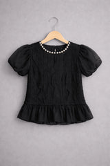 Elegant Charm Peplum Shirt