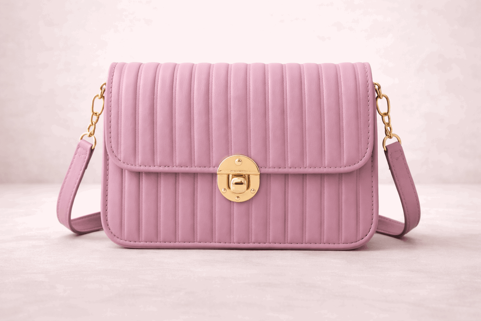 Elegant Purple Pleated Crossbody Bag - Nishat Creative Store
