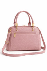 Elegant Shimmer Top-Handle Satchel –Pink - Nishat Creative Store