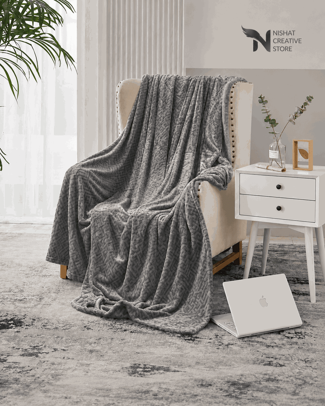 Embossed Double Blanket NCS 220 - Nishat Creative Store