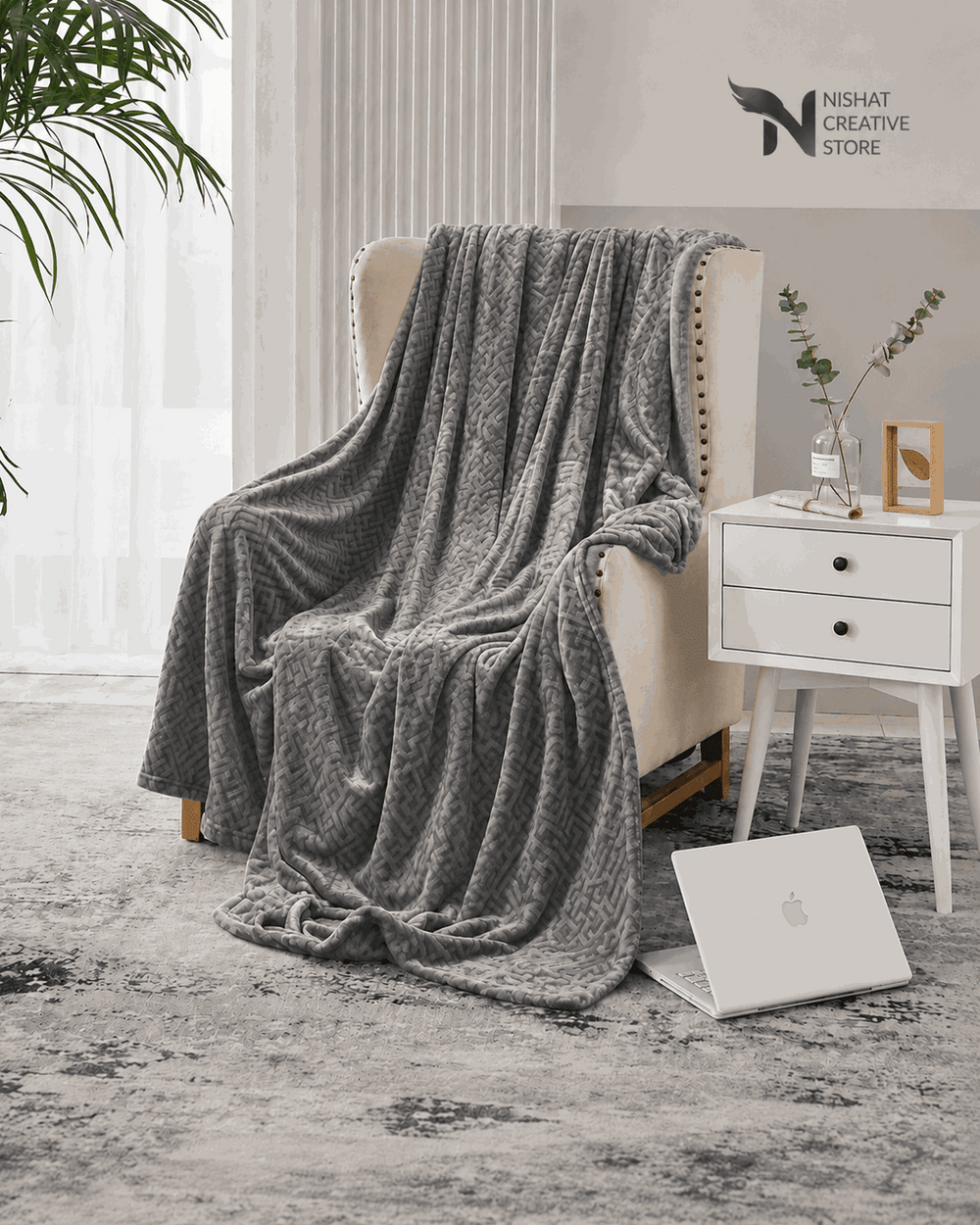Embossed Double Blanket NCS 220 - Nishat Creative Store