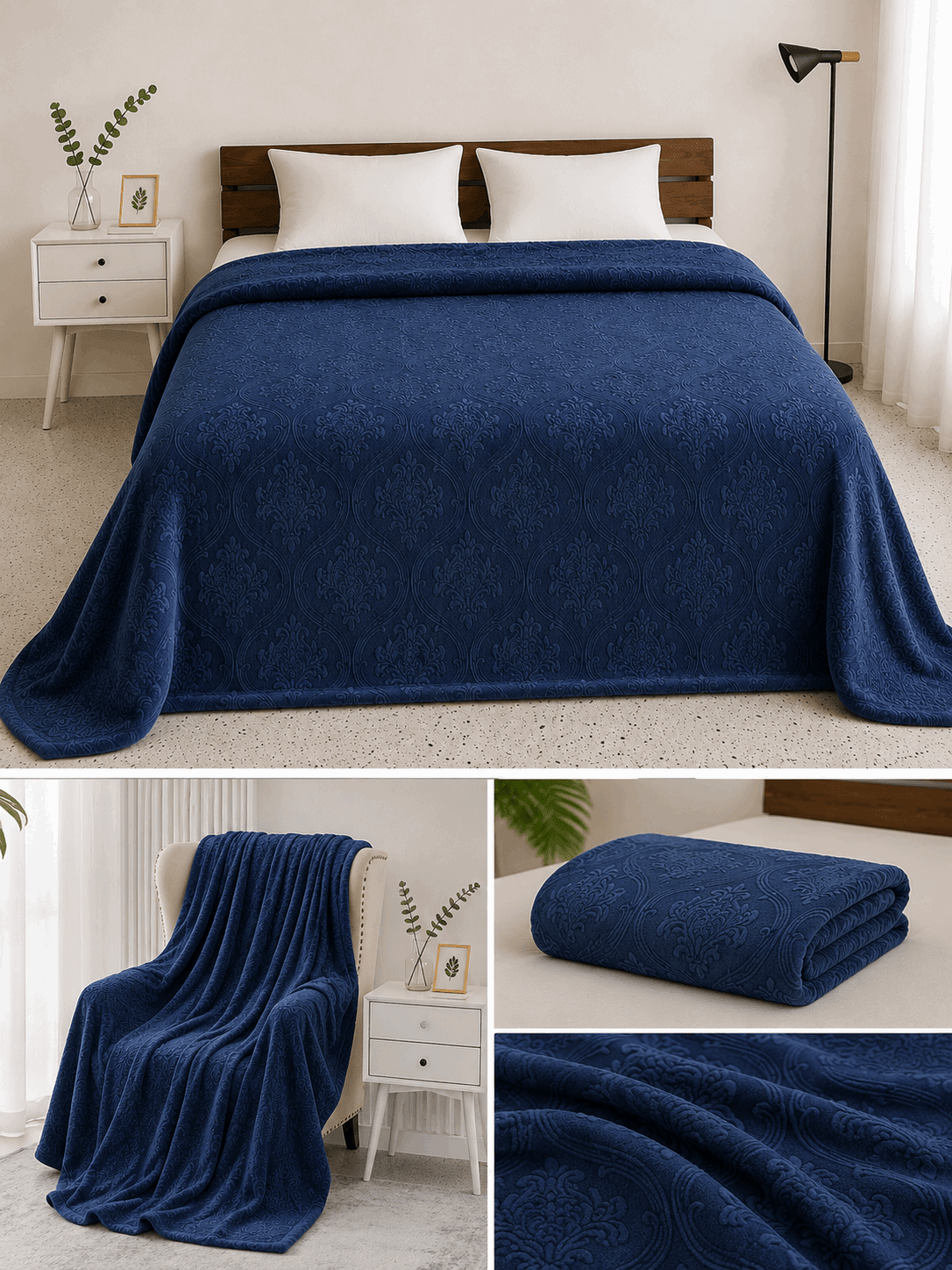 Embossed Double Blanket NCS 221 - Nishat Creative Store