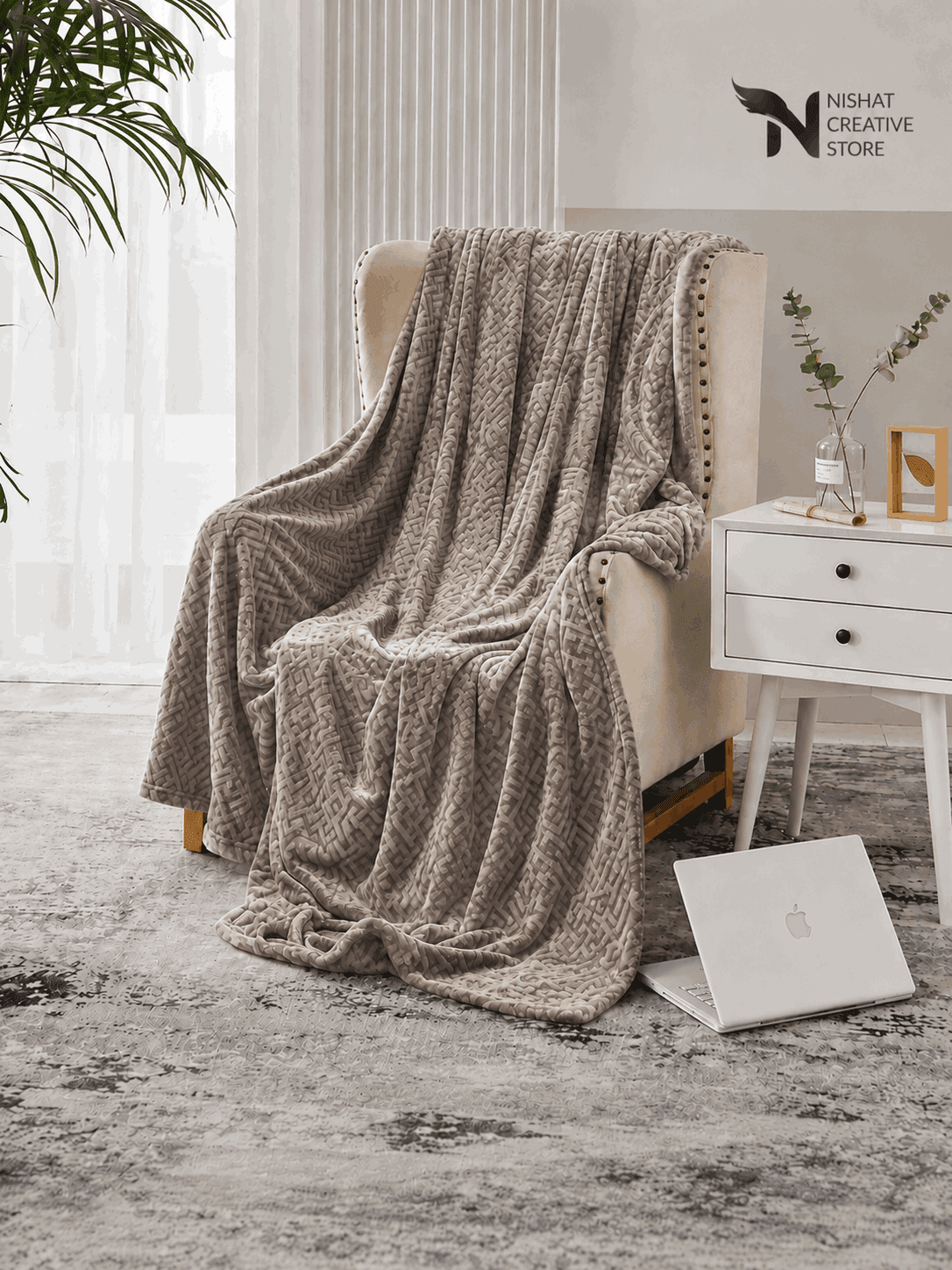 Embossed Double Blanket NCS 223 - Nishat Creative Store