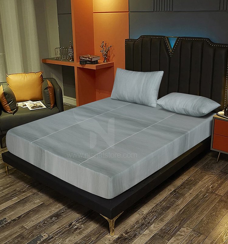 Fitted Double Bed Sheet DS# 218 - Nishat Creative Store