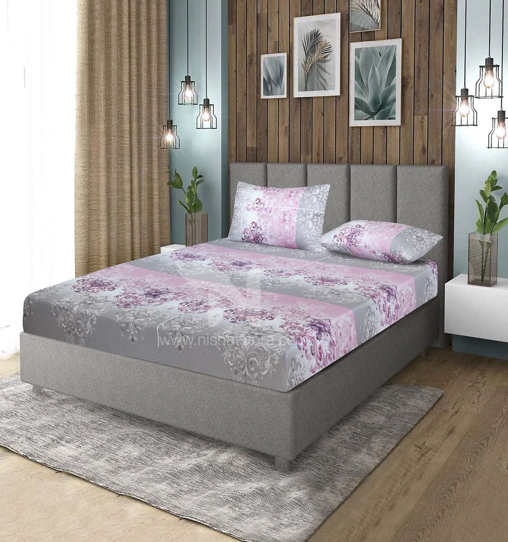 Fitted Double Bed Sheet DS 320 - Nishat Creative Store