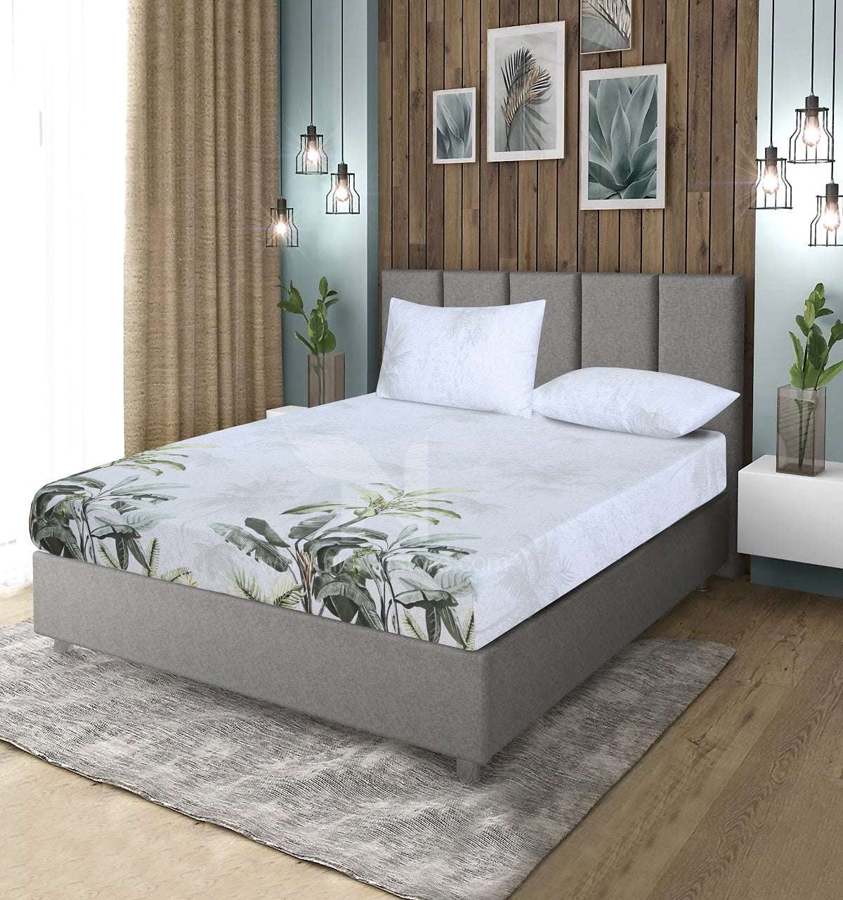 Fitted Double Bed Sheet DS 323 - Nishat Creative Store