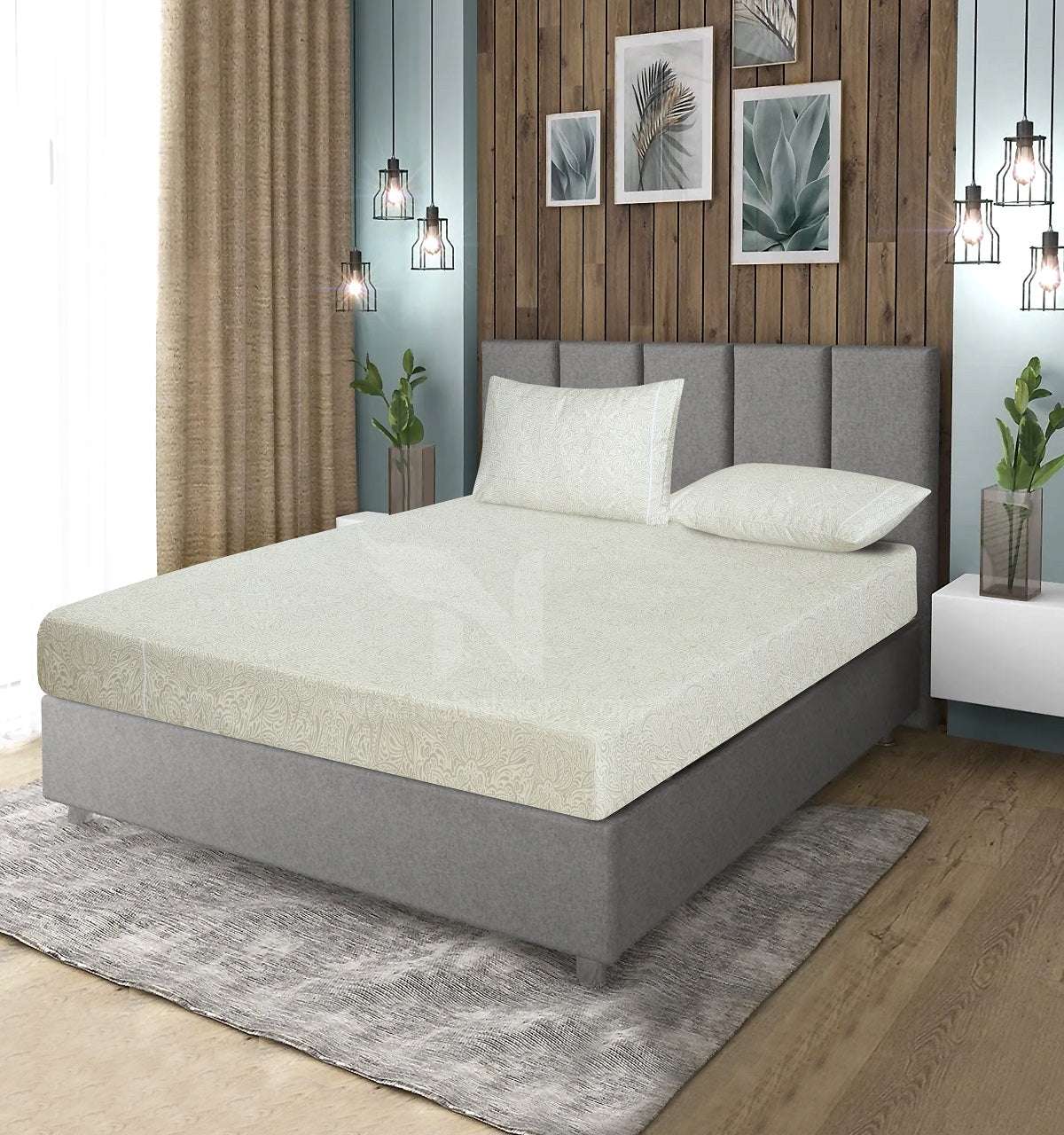 Fitted Double Bed Sheet DS 326 - Nishat Creative Store