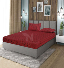 Fitted Double Bed Sheet DS 339 - Nishat Creative Store
