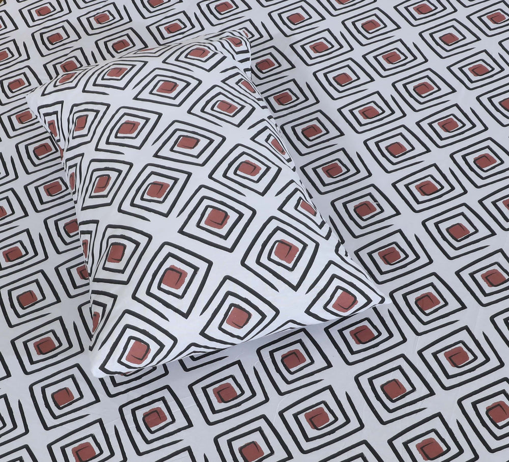 Fitted Double Bed Sheet DS 378 - Nishat Creative Store