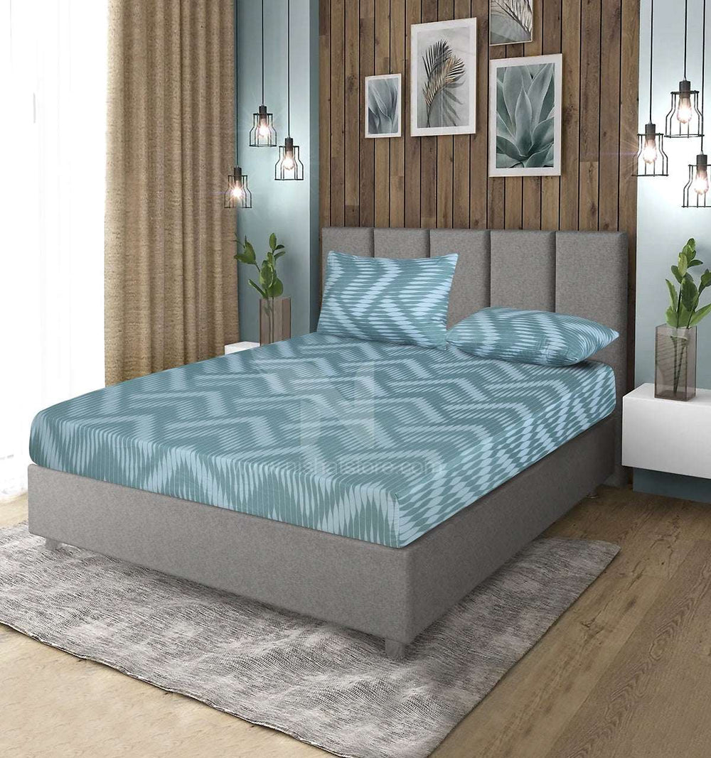 Fitted Double Bed Sheet DS 381 - Nishat Creative Store