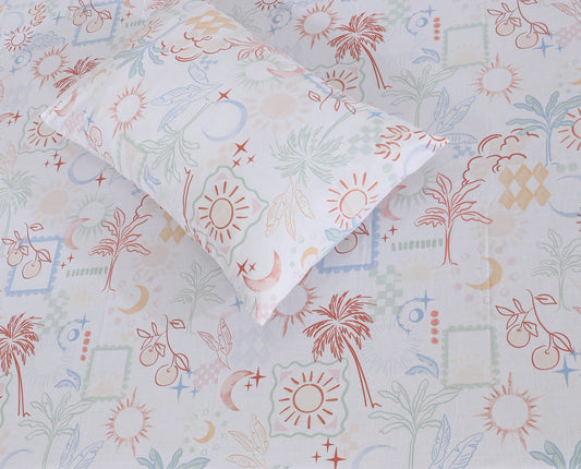 Fitted Double Bed Sheet DS# 411 - Nishat Creative Store
