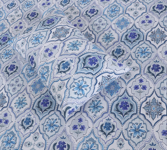 Fitted Double Bed Sheet DS# 415 - Nishat Creative Store