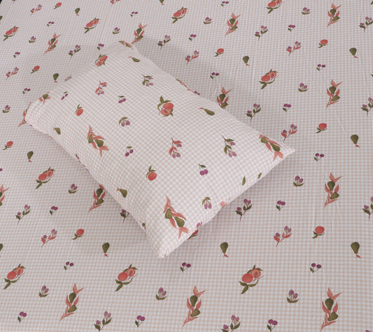 Fitted Double Bed Sheet DS# 416 - Nishat Creative Store