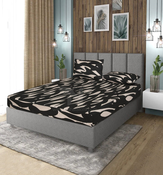Fitted Double Bed Sheet DS# 420 - Nishat Creative Store