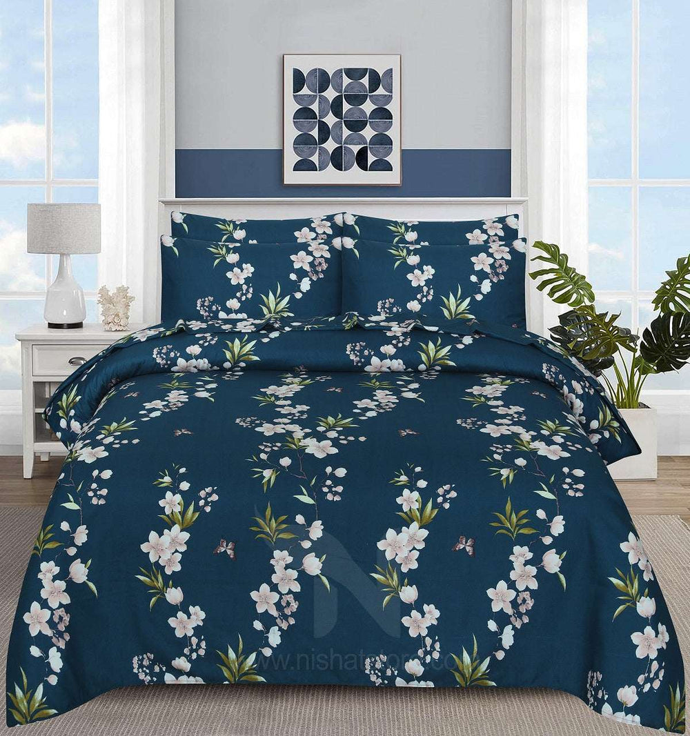 Floral Quilt Cover 6 Pcs Design 224 - Nishat Creative Store