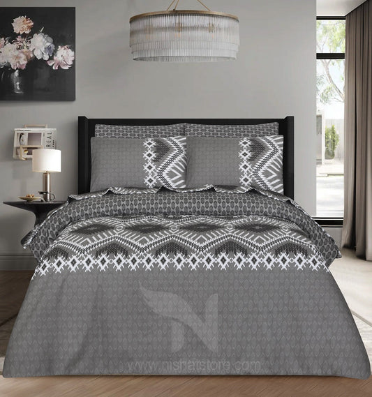 Floral Quilt Cover 6 Pcs Design #242 - Nishat Creative Store